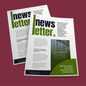 Double-Sided 11" x 17" Newsletters